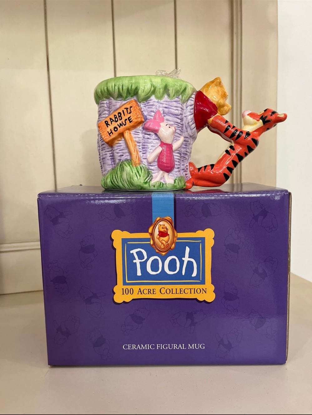 3D Vintage 1990’s Disney Winnie The Pooh Figural Coffee Mug NIB